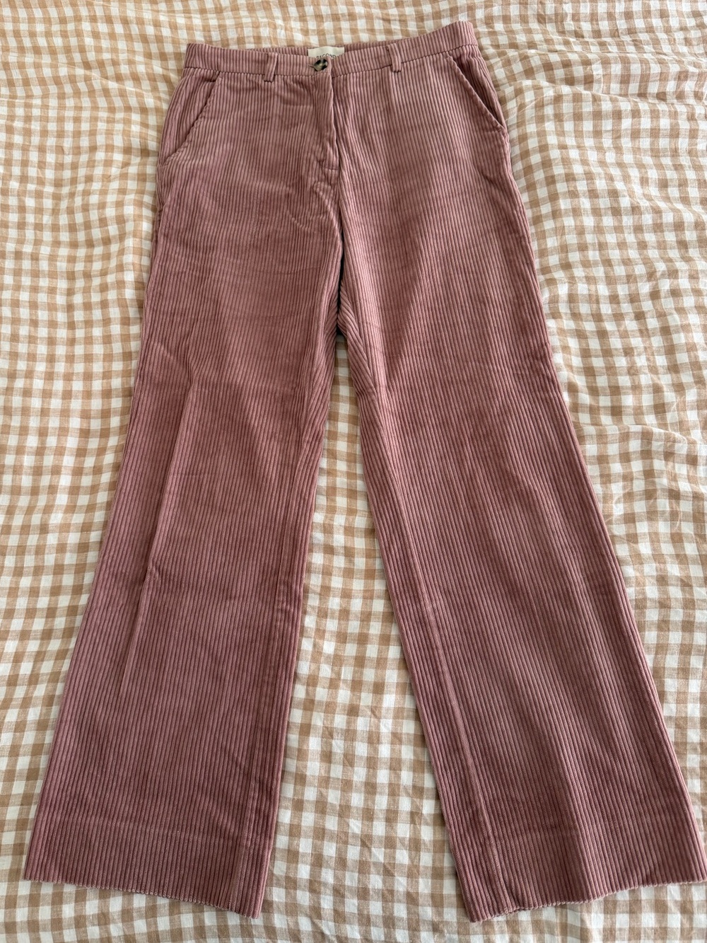 Second Female Corduroy Wide-Leg Pants in Dusty Rose